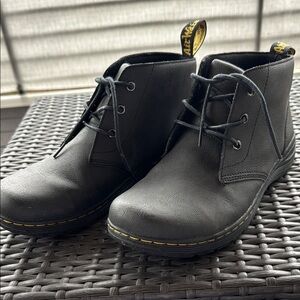 Dr. Martens Black Leather Men's Boots